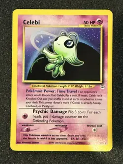 Pokemon Celebi Holo Neo Revelation 3/64 NM Rare - Image 1