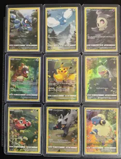 Crown Zenith Galarian Gallery NM Full Art Set 9 GG26 - GG34 Pikachu Pokemon TCG - Image 1