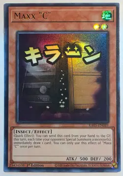 Yugioh Maxx "C" RA05-EN089 Ultra Rare 1st Edition - Image 1
