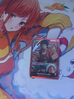 One Piece TCG Monkey D Luffy ST01-001 Pre Errata Leader - Image 2