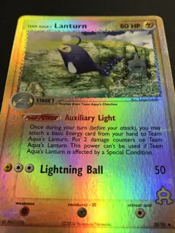 Lanturn 28/95 EX Team Magma VS Team Aqua Pokemon Card Reverse Holo - Image 4