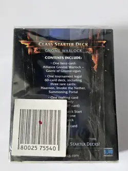 World of Warcraft Trading Card Game CLASS STARTER DECK GNOME WARLOCK NEW - Image 2