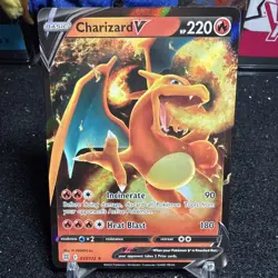 Pokemon TCG Charizard v Brilliant Stars Ultra Rare Card 017/172 NM Condition - Image 1