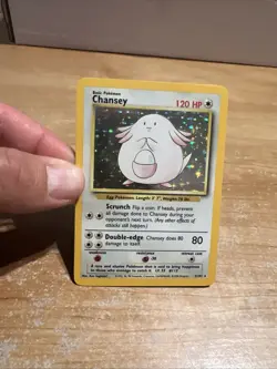 Pokemon TCG Base Set Chansey Card 3/102 Holo - Image 1
