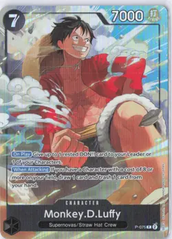 Monkey D Luffy P-075 Premium Card Collection Best Selection Vol. 3 Promo - Image 1