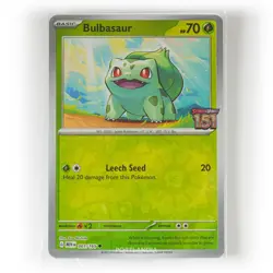 Pokemon - Bulbasaur - Stamped - 001/165 - 151 - Promo Card - Sealed - Image 1