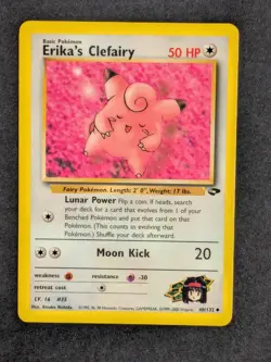 Erika’s Clefairy 40/132 Gym Challenge Uncommon 1999 WOTC Pokemon Card TCG NM - Image 1