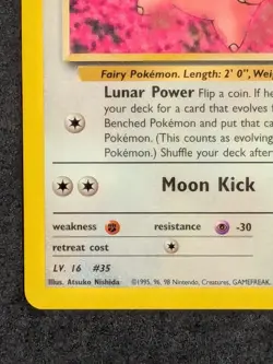 Erika’s Clefairy 40/132 Gym Challenge Uncommon 1999 WOTC Pokemon Card TCG NM - Image 5