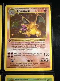 Charizard, Blastoise & More 8 Card Lot Holo’s (Vintage 90’s Remakes Unauthentic) - Image 1