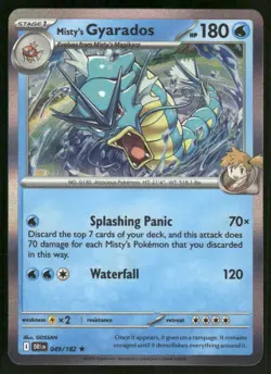Misty's Gyarados Destined Rivals Holo Pokemon Card 049/182 (NM) - Image 1
