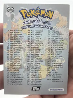 Topps Pokemon Card Checklist TV Animation Edition Holo Black Foil Bulbasaur - Image 4
