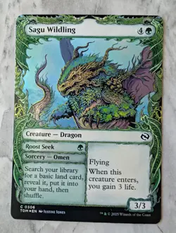 Sagu Wildling (Foil Showcase) | TDM Tarkir Dragonstorm | Green Dragon | NM - Image 1