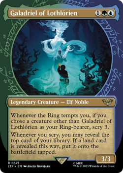 MTG Magic 1x Galadriel of Lothlorien SHOWCASE (M/NM) Lord of the Rings - Image 1