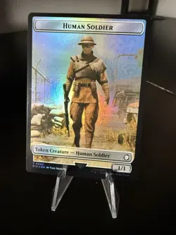 Human Soldier / Treasure - PIP 0003 / 0019 - MTG Magic the Gathering Fallout - Image 1