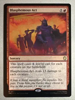 MTG / Blasphemous Act / TMC / #47 / SURGE FOIL / Rare / NM - Image 1