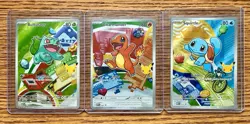 Pokemon First Partner Illustration Collection Series 1 Kanto Gen 1 Starters Set - Image 1