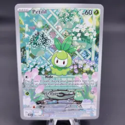 Pokemon TCG Petilil 091/086 Illustration Rare Black Bolt Holo - Image 1