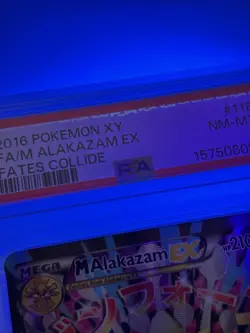 Pokemon Mega Alakazam EX Full Art #188 Fates Collide 2016 PSA 8 - Image 2