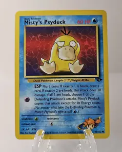 Misty's Psyduck 90/132 Gym Challenge Regular Common English 60 HP Unlimited - Image 1