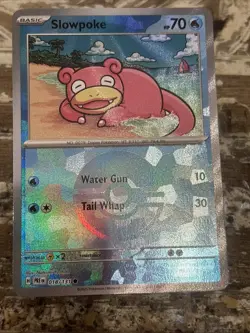 Pokemon TCG Slowpoke Master Ball Pattern 018/131 Prismatic Evolutions NM - Image 2