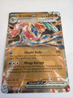 Greninja ex 106/167 - Twilight Masquerade - Pokemon TCG - Double Rare - Image 1