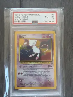 2000 Pokemon Promo Mew Holo #9 Psa 8 - Image 1