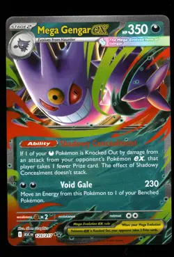 Pokemon Mega Gengar ex ME02: Phantasmal Flames #056/094 NM - Image 1