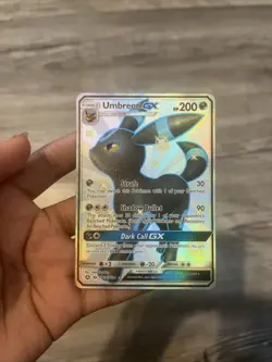 Pokemon Umbreon GX TCG Full Art Hidden Fates Shiny Vault SV69 - Image 1