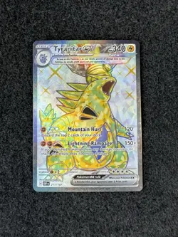 Pokemon TCG Tyranitar EX 211/197 SV03 Obsidian Flames Holo - Image 1