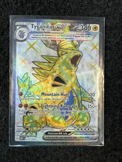 Pokemon TCG Tyranitar EX 211/197 SV03 Obsidian Flames Holo - Image 3