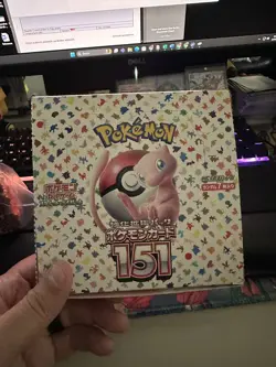 Pokemon 151 Japanese Booster Box sv2a Empty Box For Display - Image 1