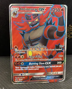 Pokemon TCG Incineroar GX SM38 Black Star Promo Holo 250 HP English Stage 2 - Image 1