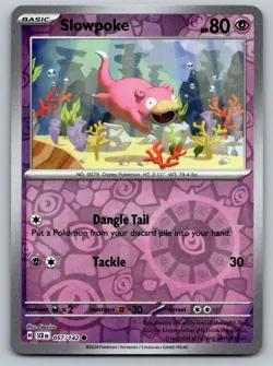 Slowpoke 57/142 Common Stellar Crown Pokemon Reverse Holo Near Mint - Image 1