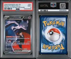 PSA 9 Team Rockets Mewtwo ex 2026 Pokemon Ascended Heroes SIR #281 - Image 3