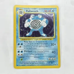 Pokemon TCG Poliwrath Holo Rare Stage 2 Base Set 13/102 English 1999 - Image 1