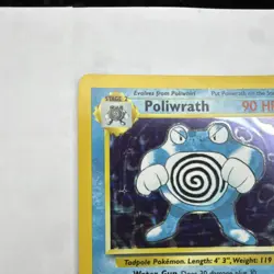 Pokemon TCG Poliwrath Holo Rare Stage 2 Base Set 13/102 English 1999 - Image 2