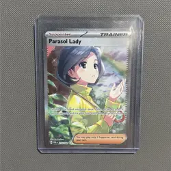 Pokemon Parasol Lady HOLO Full Art 255/182 - SV04 Paradox Rift - Image 1