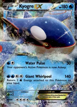 Kyogre EX XY41 Holo Promo XY Promo Pokemon Holo Moderately Played - Image 1