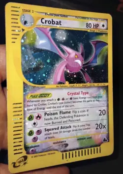 Pokemon Card-Crobat-Holo-Aquapolis-147/144-Crystal-ENG-LP - Image 5
