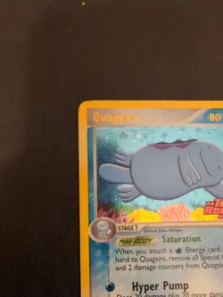 1x Pokemon Quagsire Reverse Holo 26/109 Team Rocket Returns Stamped Light Play - Image 3
