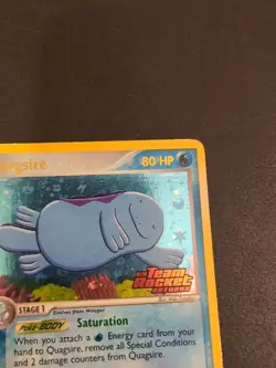 1x Pokemon Quagsire Reverse Holo 26/109 Team Rocket Returns Stamped Light Play - Image 4