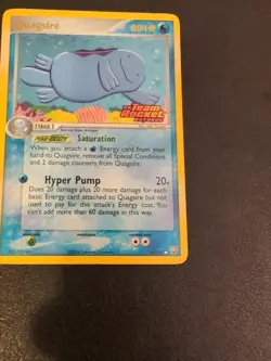 1x Pokemon Quagsire Reverse Holo 26/109 Team Rocket Returns Stamped Light Play - Image 5