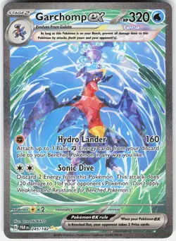 Pokemon Garchomp ex 245/182 Special Illustration Rare Paradox Rift Pokemon NM - Image 1