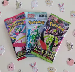 3 x Different Japanese Pokemon Booster Packs-Brand New Sealed - Image 1