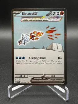 Pokemon TCG Eiscue ex SV03: Obsidian Flames 222/197 Holo Special Illustration NM - Image 1