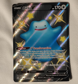 The Pokemon Company Pokemon TCG Ditto V SV118/SV122 Shiny Holo Rare ENG - Image 1