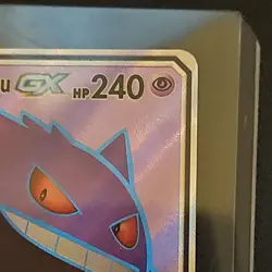 Pokemon Gengar & Mimikyu GX 164/181 SM Team Up TAG TEAM Full Art Holo UR - Image 3