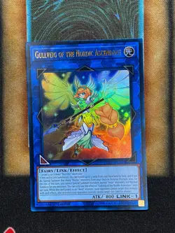 Yugioh Gullveig of the Nordic Ascendant LEHD-ENB00 Ultra Rare 1st Ed NM - Image 1