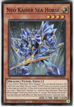 Neo Kaiser Sea Horse SDWD-EN004 Structure Deck: Yu-Gi-Oh 1st Edition NM - Image 1
