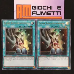 LOTTO 2X SUPER RINGIOVANIMENTO in italiano YUGIOH rara ULTRA yu-gi-oh! AFFARE - Image 1
